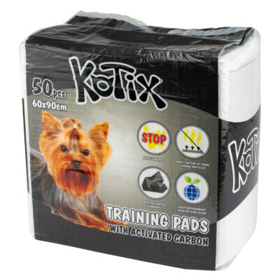 Пелюшки для собак Kotix Premium з вугіллям 60x90 см, 50 шт