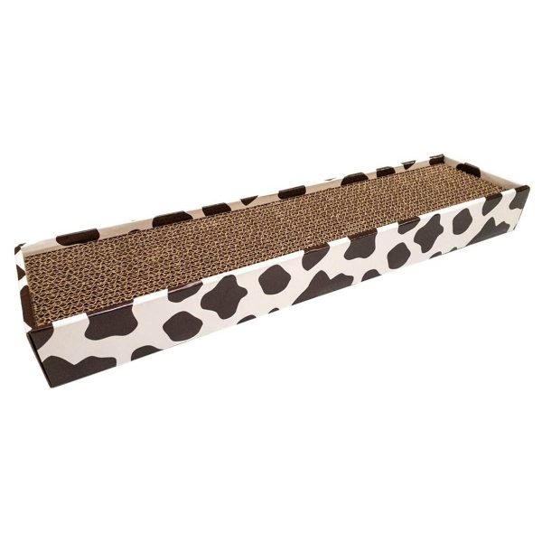 Когтеточка CROCI гофрований картон, ANIMALIER (корова), 48х12х5 см (24 шт/ящ)
