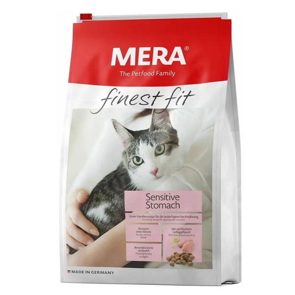 MERA finest fit Sensitive Stomach корм для чутливих котів, із свіжим м'ясом птиці і ромашкою, 4 кг