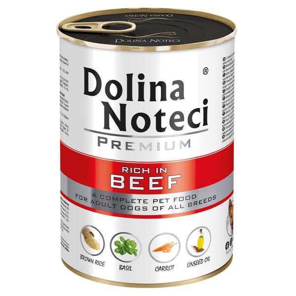 Корм конс.Dolina Noteci Premium для собак з яловичиною, 400 гр (24 шт/уп)