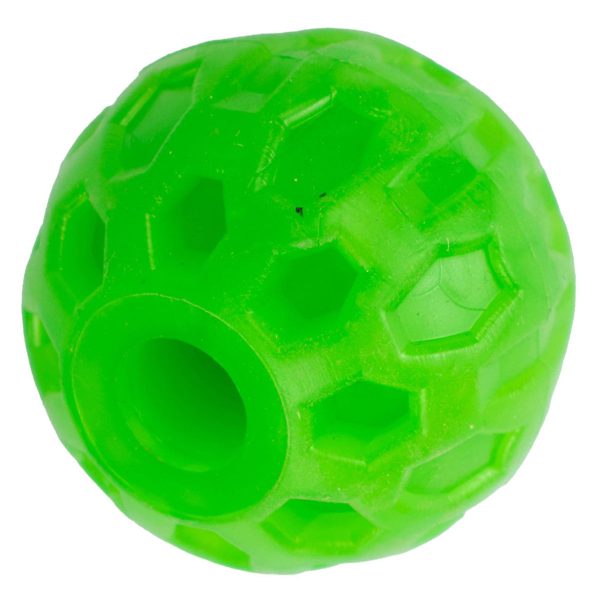 Іграшка "AGILITY" М'яч з отвором 4 см для собак зелений, 160шт/ящ