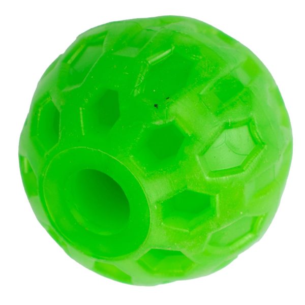 Іграшка "AGILITY" М'яч з отвором 6 см для собак зелений, 90шт/ящ