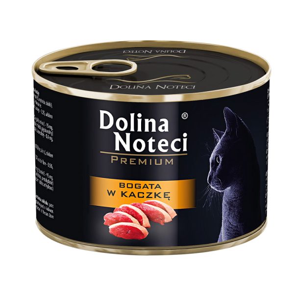 Консерви Dolina Noteci Premium для котів, з качкою,185г (12 шт/уп)