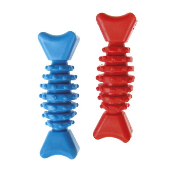 Іграшка для собак Dental Gum гумова кісточка,12 см (різні кольори) (12 шт/уп)