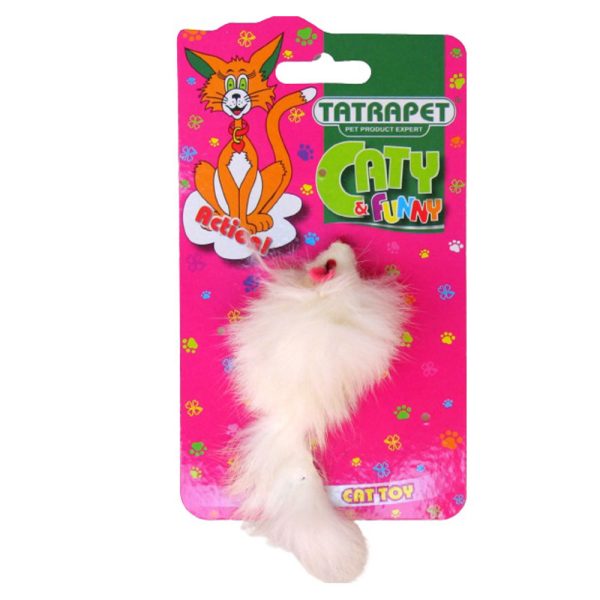 Іграшка для котів Caty fanny,сіра плюшева мишка, 5 см (12шт.уп.)