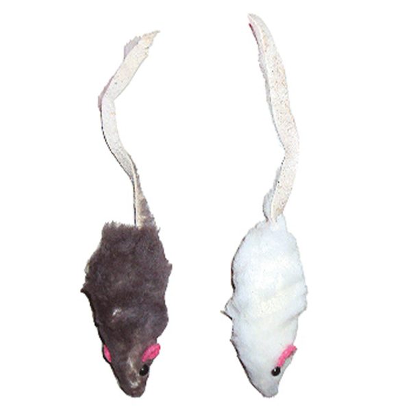 Іграшка для котів, хутряна миша,5 см (10 шт/уп) (мін. кратно 10)