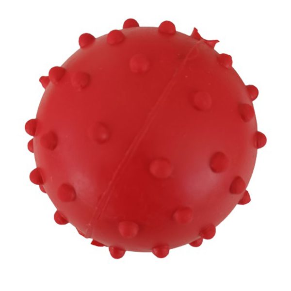 Іграшка для собак Dental Gum м'ячик гумови з дзвіночком, 6,5 см (різні кольори) (20шт/уп)