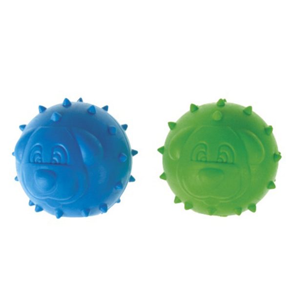 Іграшка для собак Dental Gum шипований м'ячик, гумовий, 6,5 см (різні кольори) (6 шт/уп)