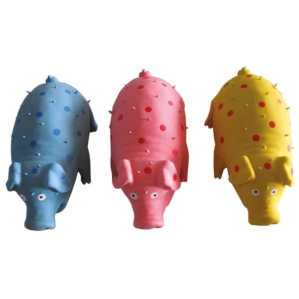 Іграшка для собак Toys Fan латексна Свинка з шипами,16 см (різні кольори) (12 шт/уп)