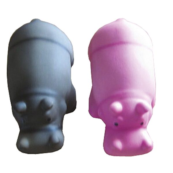 Іграшка для собак Toys Fan латексний бегемотик з пищалкою,16 см (різні кольори) (6 шт/уп)