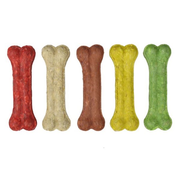 Ласощі для собак Munchy,кольорові кісточки 11см 40г (мін. кратно 25шт.) (ціна за 1шт.)