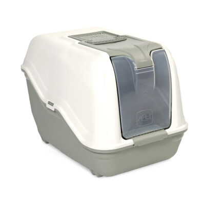 Туалет для котів БОКС з фільтром NETTA CLOSE LIGHT GREEN 51x39x40