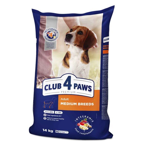 Клуб 4 Лапи Adult Medium Breeds - сухий корм для дорослих собак середніх порід, курка+рис, 1кг (на вагу)