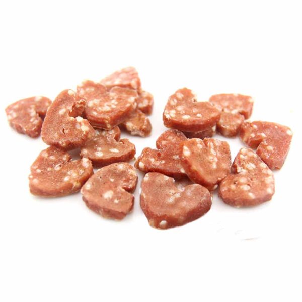 Ласощі "Селянські Смаколики" для собак,сердечка з куркою та рисом, 2,5 см,500г