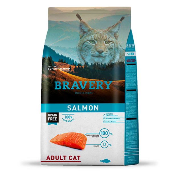 BRAVERY Salmon Adult Cat, сухий корм для дорослих котів, з лососем 600 гр