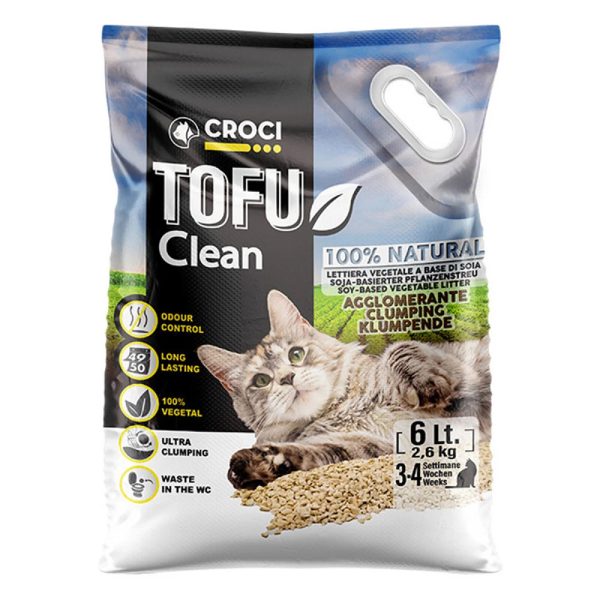 АКЦІЯ на Наповнювач д/кот TOFU Clean, 6L (6шт/ящ): ЗНИЖКА -15% (від зазнач.ціни)!