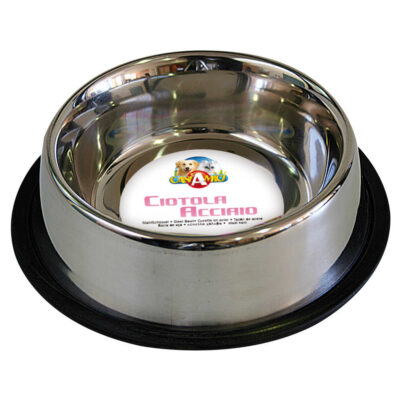 Миска CROCI Мас антиковзаюча метал, 2,8 л, 33 см
