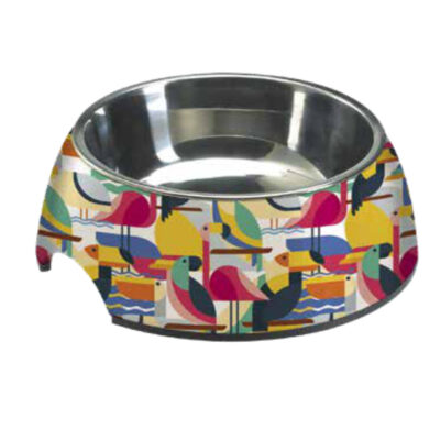 Миска CROCI MILAMINE TOUCAN, нержавіюча, гумова основа, зміна чаша 0,40л, 24см