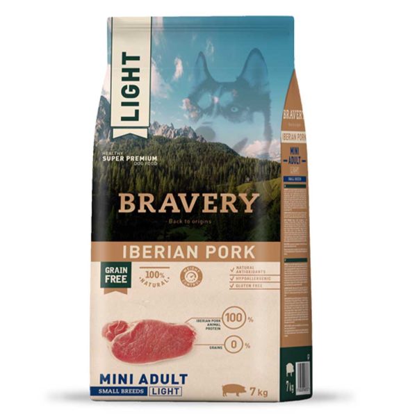 УЦ_BRAVERY Iberian Pork Mini Adult, сухий корм для дорослих собак дрібних порід, з іберійською свининою, 7kg (314)