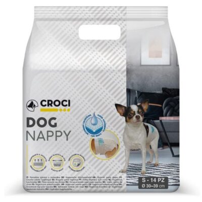 Подгузник для собак CROCI S, 2-3 кг, обхват 23-25 см, 14 шт/уп