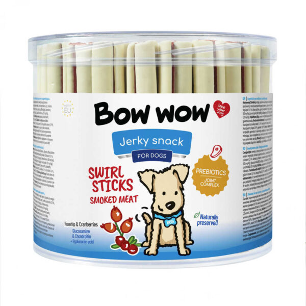 Лакомства для собак "Bow wow" вялені палички "Копчене м'ясо"12см ( 55шт в уп.)