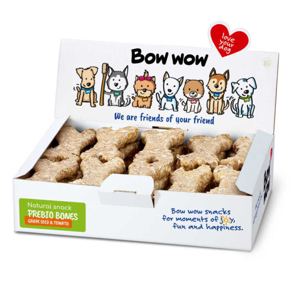 Ласощі для собак"Bow wow"натуральна кісточка з печінки птиці та виноградних кісточок (30 шт/уп) box