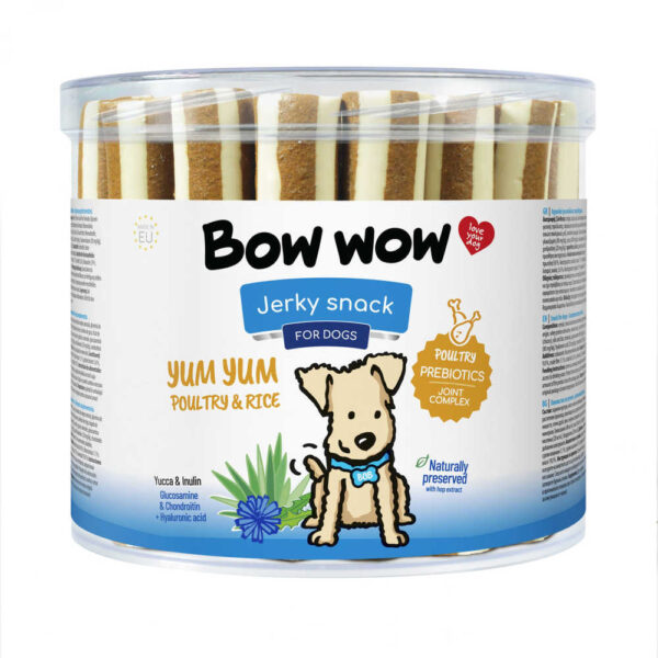 Ласощі для собак"Bow wow"палички з рисом та птицею (35 шт/уп)