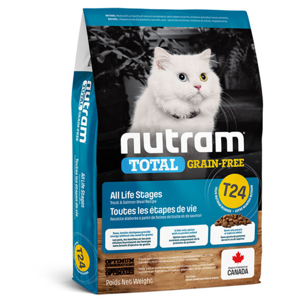 Уц_T24_NUTRAM Total GF Холістик для котів всіх життєвих стадій; з лососем та фореллю; без/зерн, 20 кг