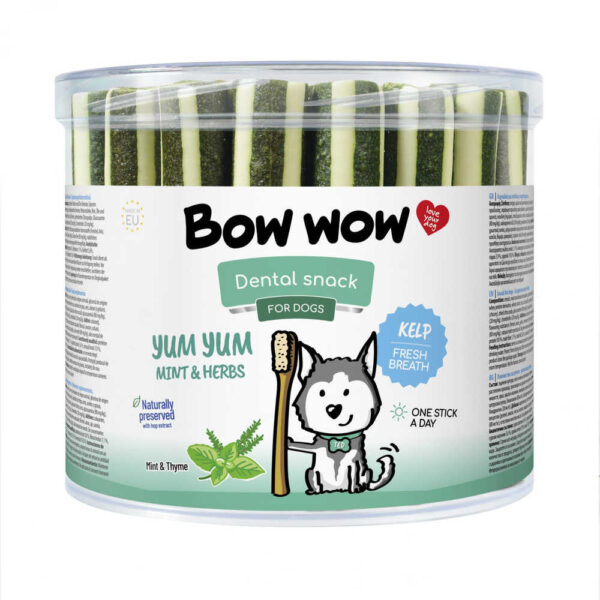 Ласощі для собак"Bow wow" Dental палички з м'ятою (35 шт/уп)