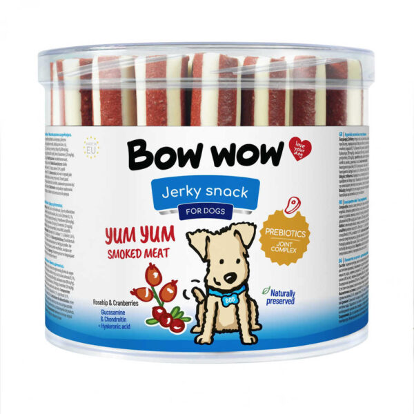 Ласощі для собак"Bow wow"палички зі смаком копченого м'яса (35 шт/уп)