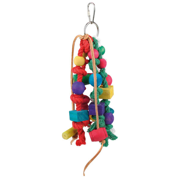 Іграшка для птахів Dodo,підвіска кольорова з дзвіночок ,25 см (12шт.уп.)