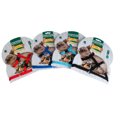 Поводок-шлея для гризуна.Jumbo, 1*22-45 cм (різні кольори)
