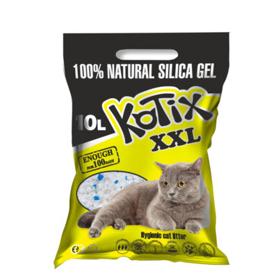 Наповнювач д/туалету KOTIX 10 л силікагелевий без аромату