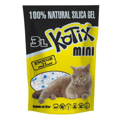 Наповнювач д/туалету KOTIX 3 L силікагелевий, без аромату