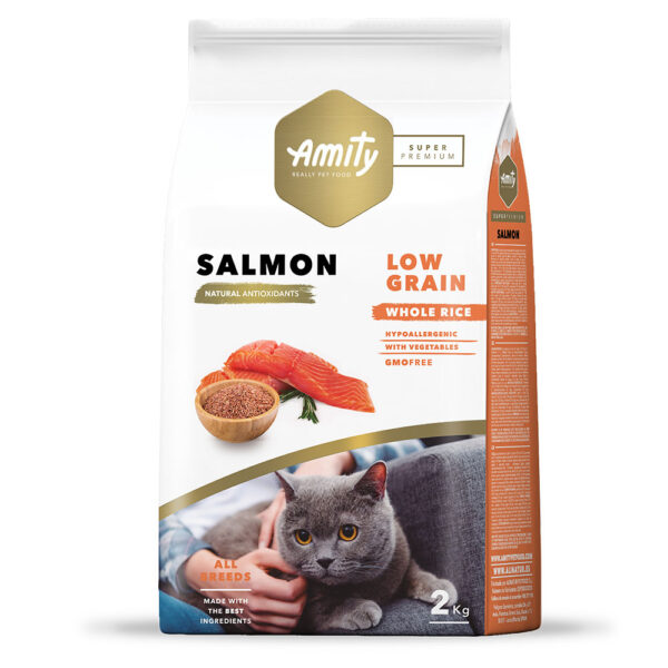 AMITY Super Premium Cat Salmоn сухий корм для дорослих котів, з лососем, 2 kg