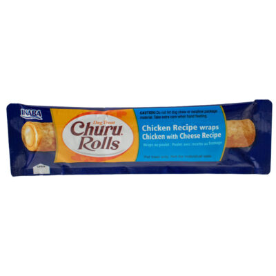 Ласощі для собак INABA Churu Rolls з куркою та сиром