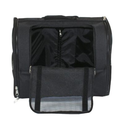 Переноска для собак та котів Trolley Jolie, чорна, на коліщатках, 44x28x33 см, до 10 кг