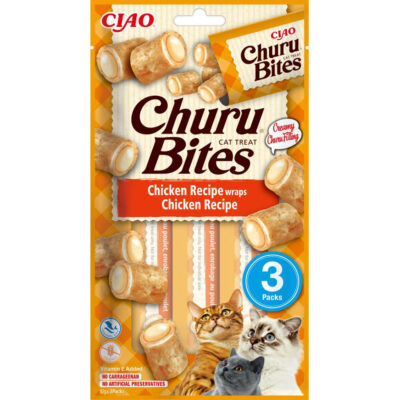 Ласощі INABA "Churu Bites" для котів, з куркою 310 г