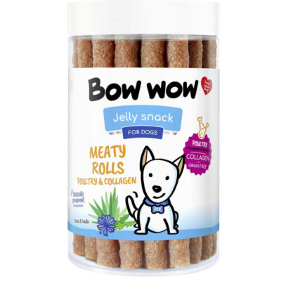 Смачні ласощі для собак "Bow WOW" палички з птиці та колагену (17 шт)