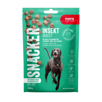 Mera Snacker Insect м'які снеки для собак з чутливим травленням, 200 г