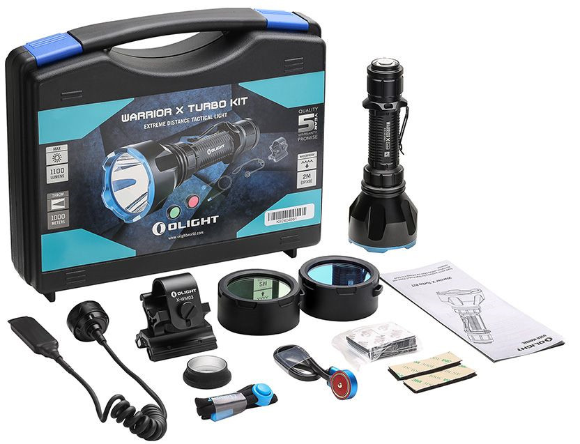Ліхтар Olight Warrior X Turbo KIT, ц:black Ліхтар Olight Warrior X Turbo KIT, ц:black - Зображення 1