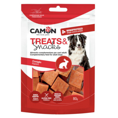 Ласощі CAMON м’ясні кубики з кролика 80 г