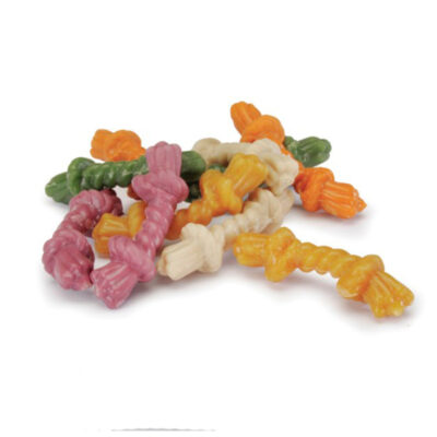 Ласощі для собак Вузлова кістка з солодкої картоплі мікс смаків 6-7 см Dental Snack Mix CAMON, 80 г 2