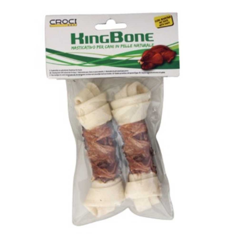 Кістка жилована вузлова King Bone Duck, з качкою, 11см, 30г, 2шт/уп