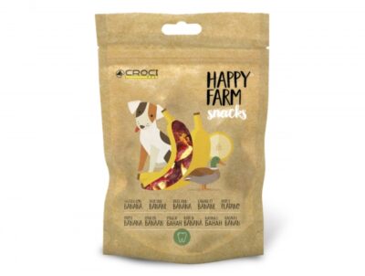 Ласощі м'ясні HAPPY FARM, качка з бананом, 80г
