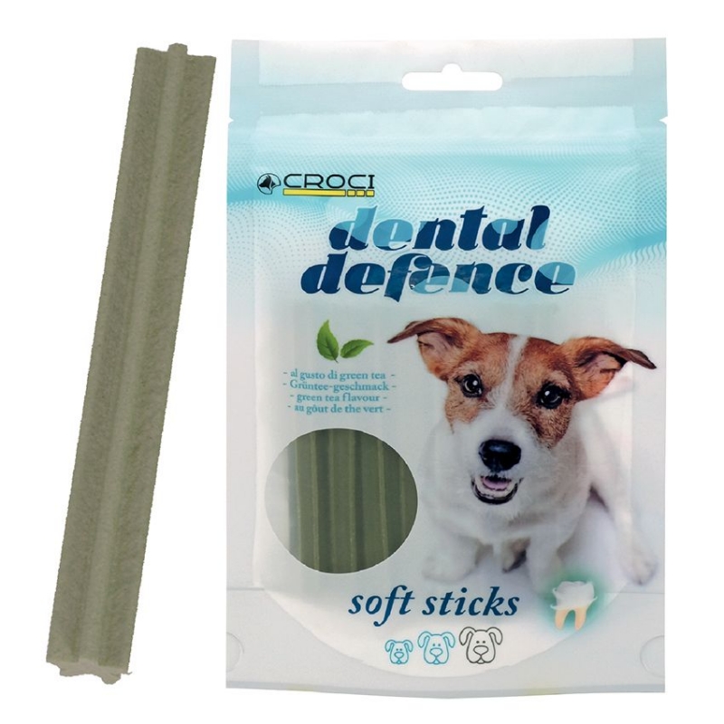 Ласощі DENTAL DEFENCE SOFT STICK, захист зубів, зелен. чай, 60г,