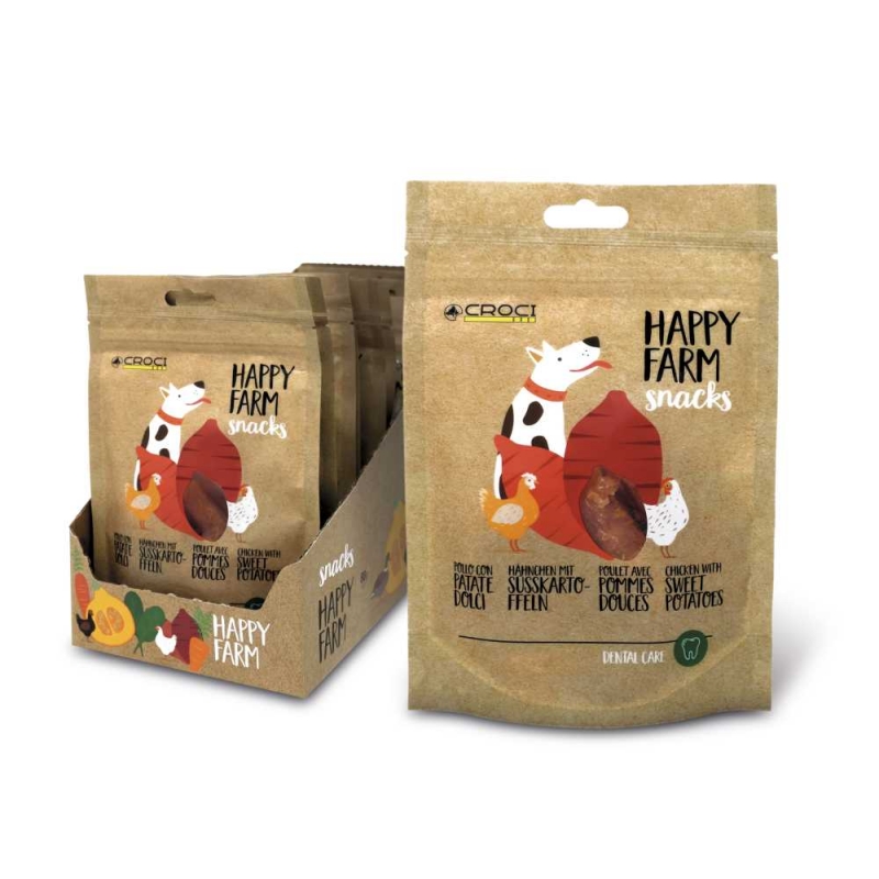Ласощі м'ясні HAPPY FARM, картопля з куркою, 80г