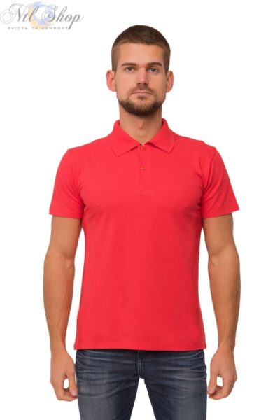 Футболка чоловіча поло 14-1350 червоний 3XL