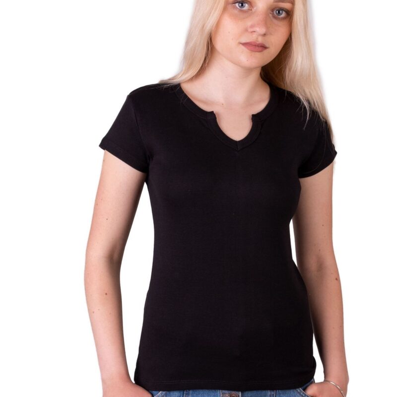 Футболка жіноча 21-2383 чорний 6-XXL