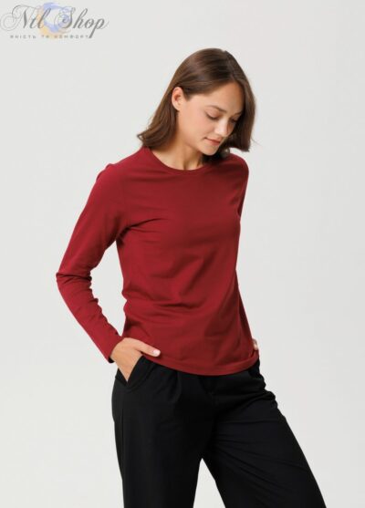 футболка жіноча 41-2358 бордовий 6-XXL
